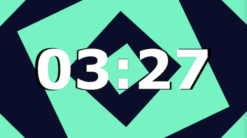 Slow Spin 5 Minute Countdown